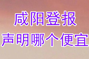 咸陽(yáng)登報(bào)聲明哪個(gè)便宜