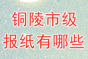 銅陵市級(jí)報(bào)紙有哪些